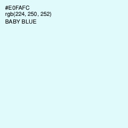 #E0FAFC - Baby Blue Color Image